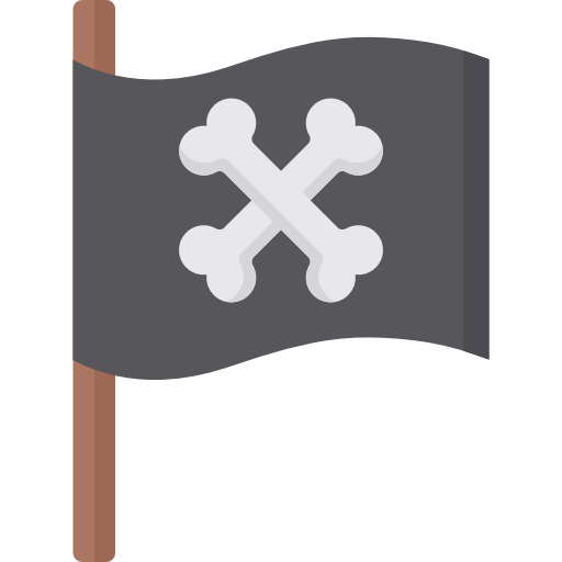 bandera pirata icono gratis