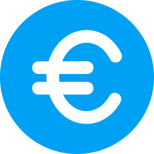 Euro Generic color fill icon