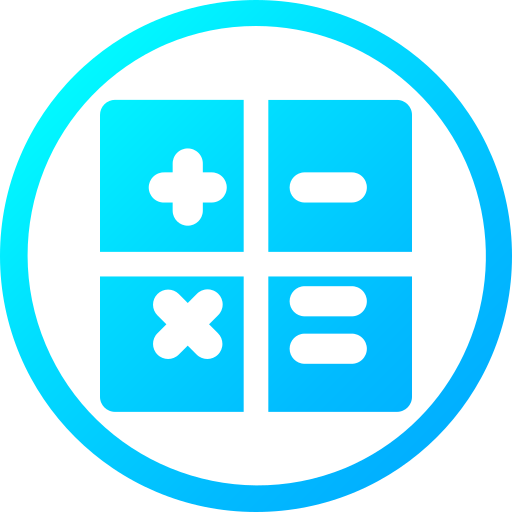 Calculator Generic gradient fill icon