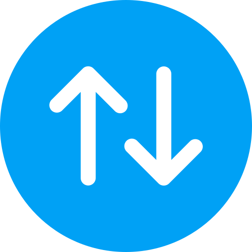 Up and down arrow free icon