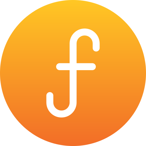 Florin sign Generic gradient fill icon