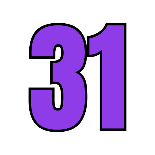 trinta e um grátis ícone trinta e um grátis ícone