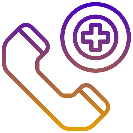 Emergency call Generic gradient outline icon