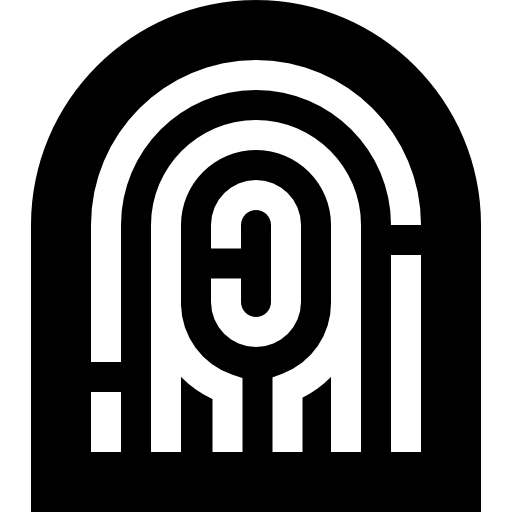 huella dactilar icono gratis