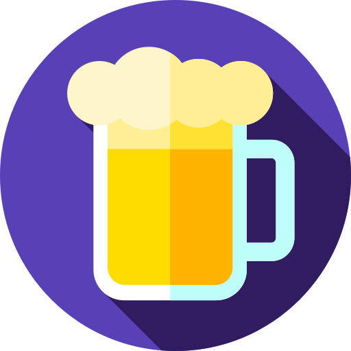 Beer Flat Circular Flat icon