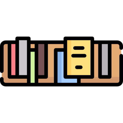 Книжная полка бесплатно иконка