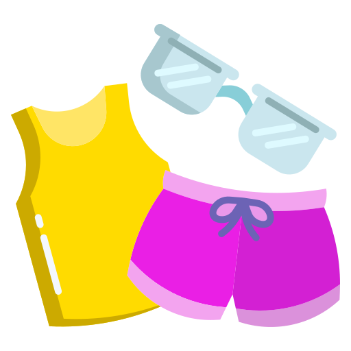 Beach clothes - free icon