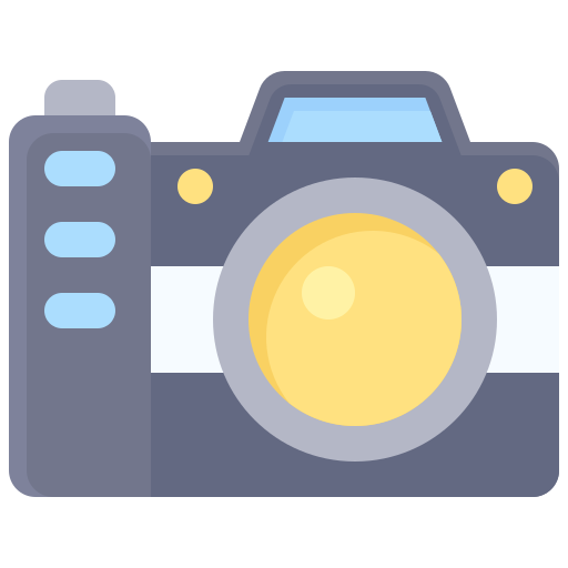 Photo camera Generic color fill icon