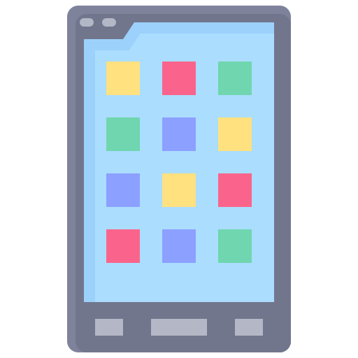 Smartphone Generic color fill icon