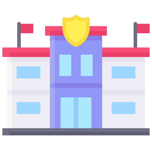 comisaría de policía icono gratis