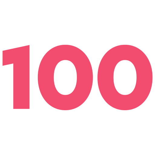One hundred free icon One hundred free icon
