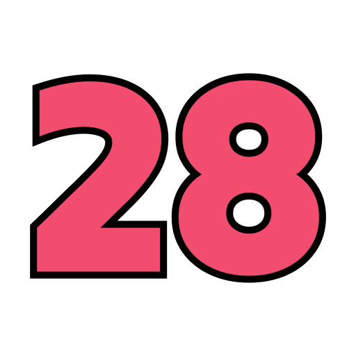 Twenty eight free icon