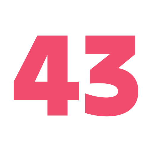 Forty three free icon