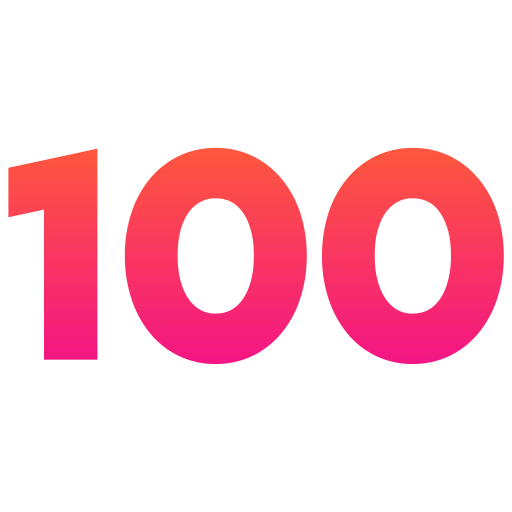 One hundred free icon One hundred free icon