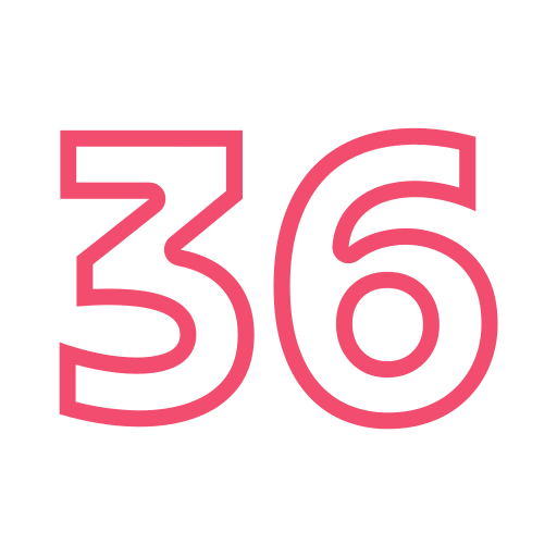 trente-six Icône gratuit