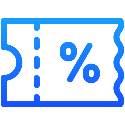 Coupon Generic gradient outline icon