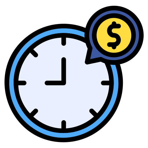 Time is money Generic color lineal-color icon