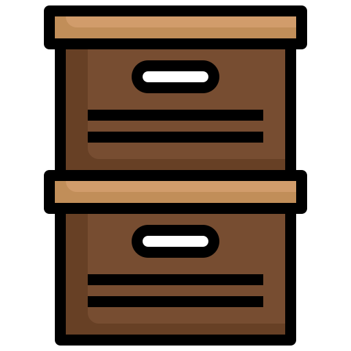 Boxes Generic color outline icon