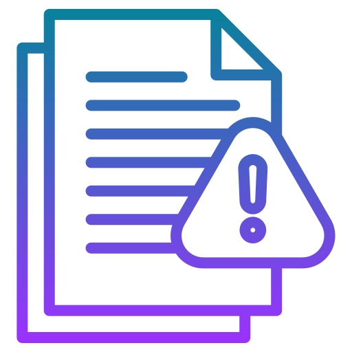 Document Generic gradient outline icon