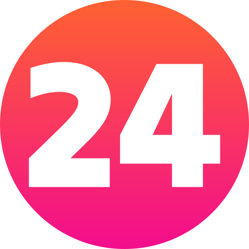 Number 24 Generic Circular icon