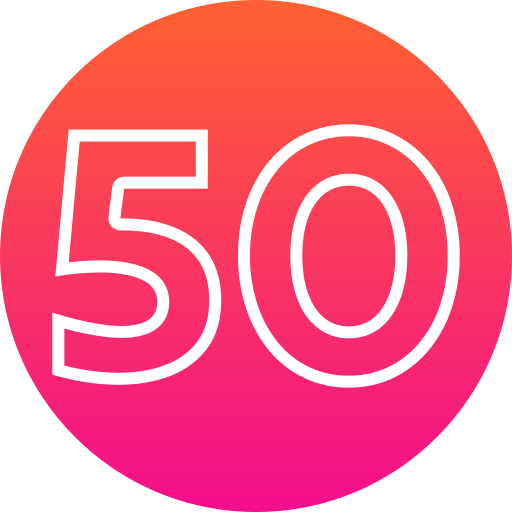 Fifty Generic gradient fill icon