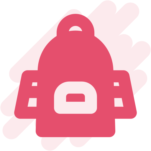 bolsa para la escuela icono gratis