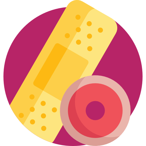 Band Aid Detailed Flat Circular Flat Icon