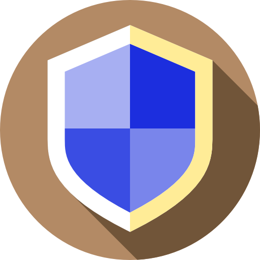 Shield Flat Circular Flat icon