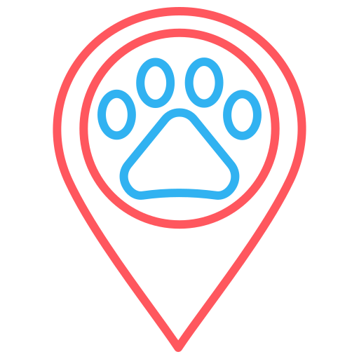 área para perros icono gratis