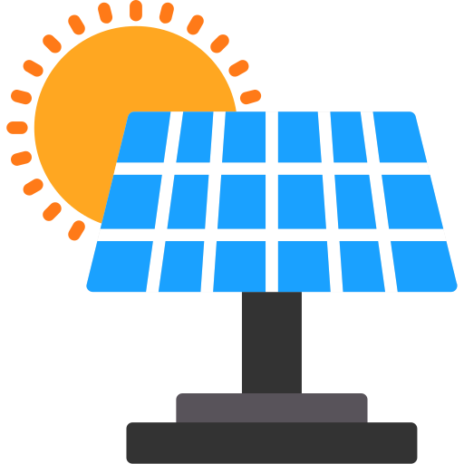 Solar panel Generic color fill icon