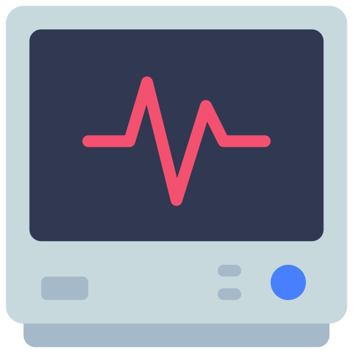 monitor de electrocardiograma icono gratis