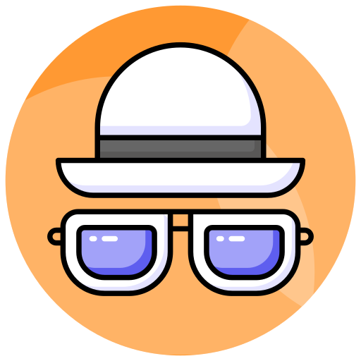 sombrero y gafas icono gratis