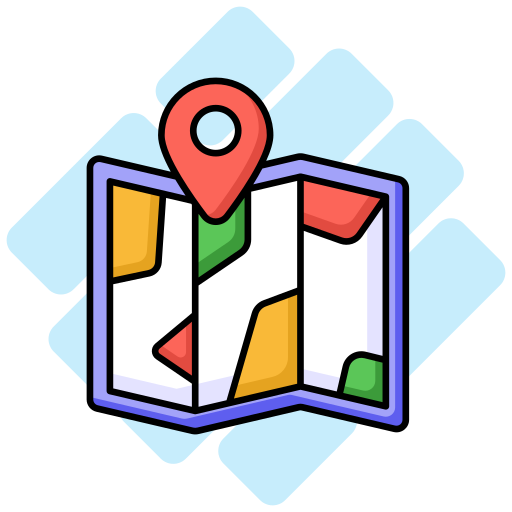 mapa y ubicación icono gratis