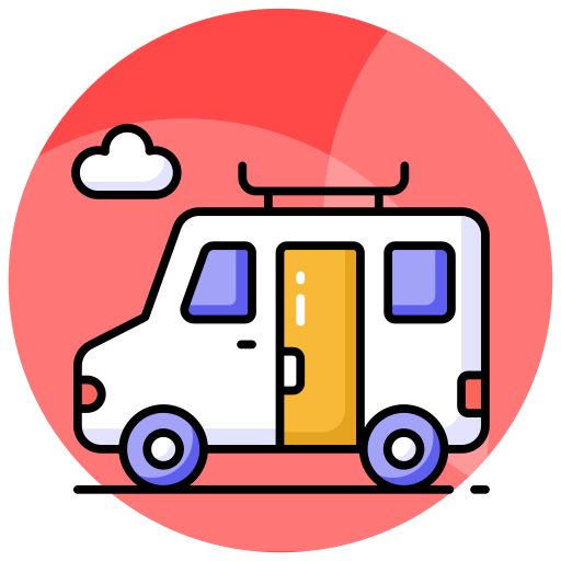 autocaravana icono gratis