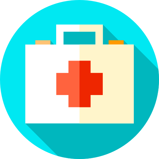 First aid kit Flat Circular Flat icon