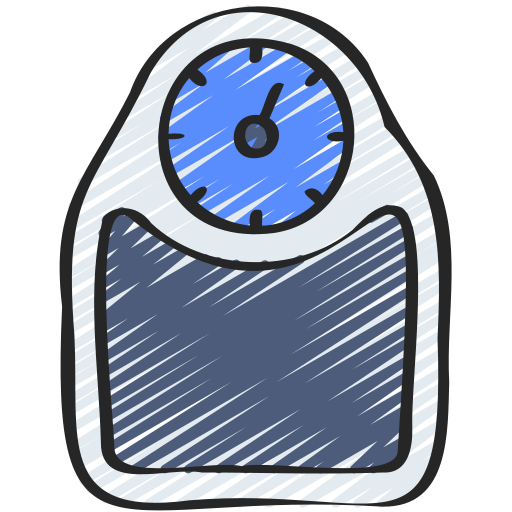 Weighing scale Juicy Fish Sketchy icon