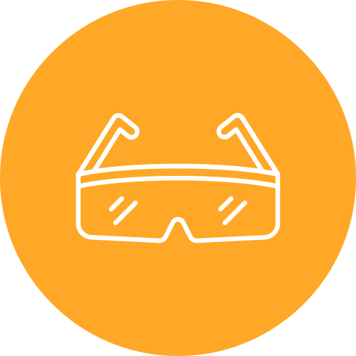 Безопасные очки бесплатно иконка Безопасные очки бесплатно иконка
