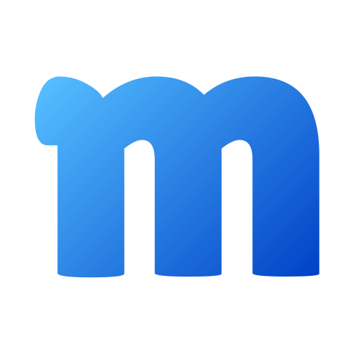 Letter m Generic gradient fill icon