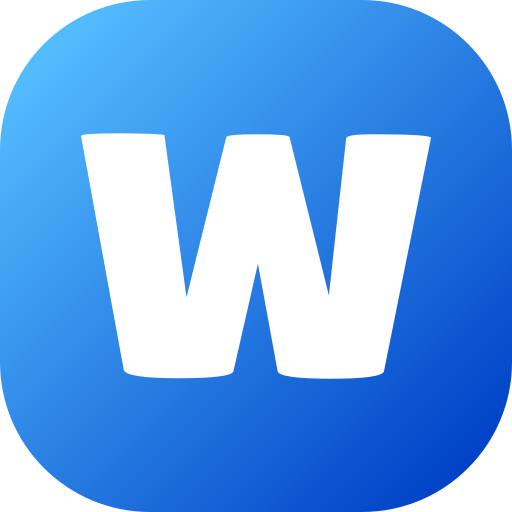 letra w icono gratis