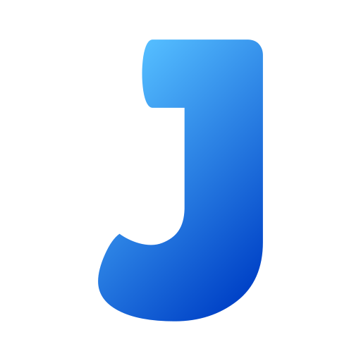 Letter j Generic gradient fill icon