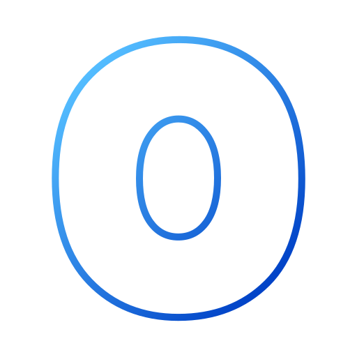 letra o icono gratis