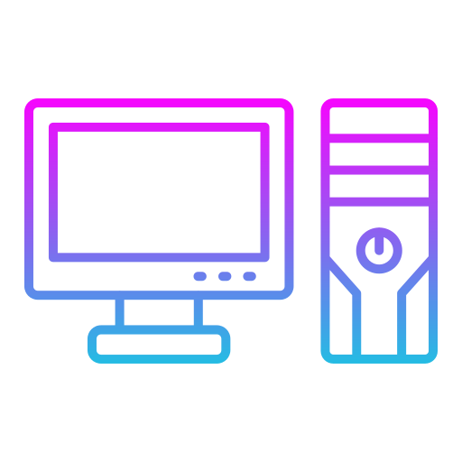 Computer Generic gradient outline icon