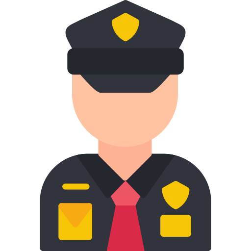 Icono de Gorra de policia Generic Outline Color