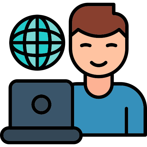 agente de viajes icono gratis