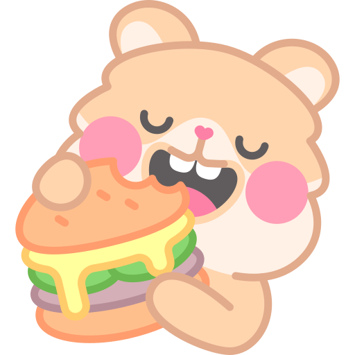 Hamburger free sticker