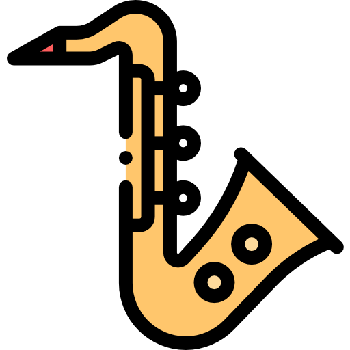 saxofón icono gratis