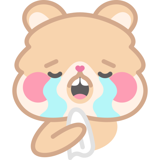 Crying free sticker Crying free sticker