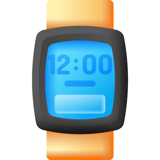 reloj digital 3d icono gratis