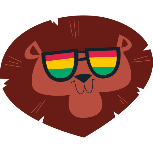 león gratis sticker