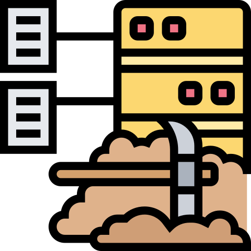 procesamiento de datos icono gratis